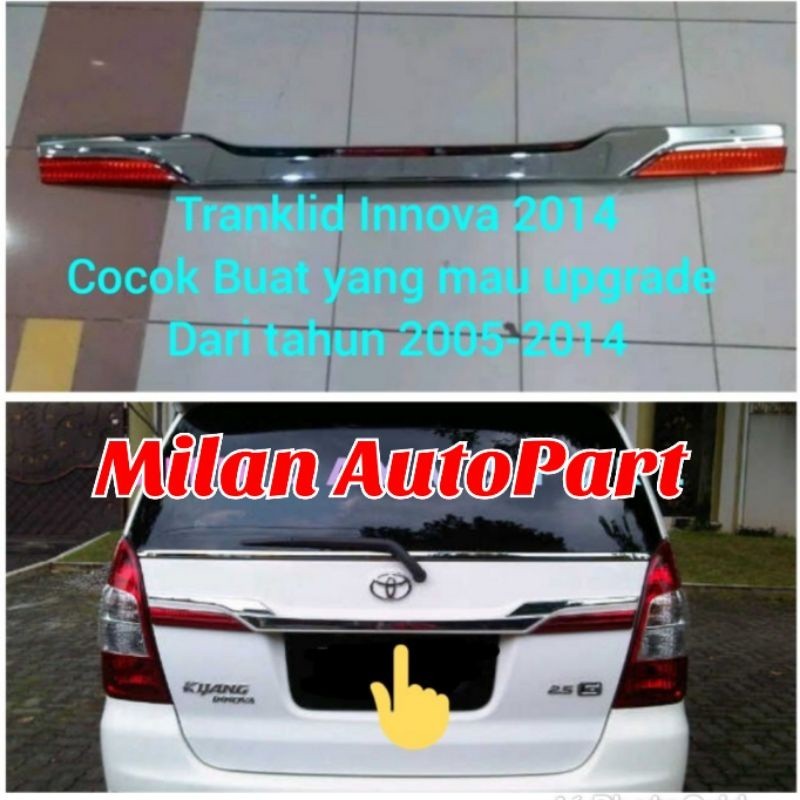 Tranklid Trunklid Tranglit list bagasi Innova 2013 2014 2015 Upgrade Original Asli Baru