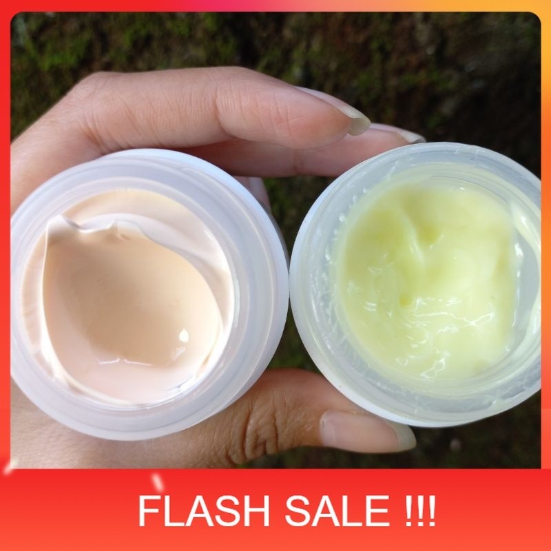 PROMO (NON TONER) PAKET BPOM CREAM MALAM DOUBLE GLOWING EXPRESS OILY SKIN DAN SUSNCREEN
