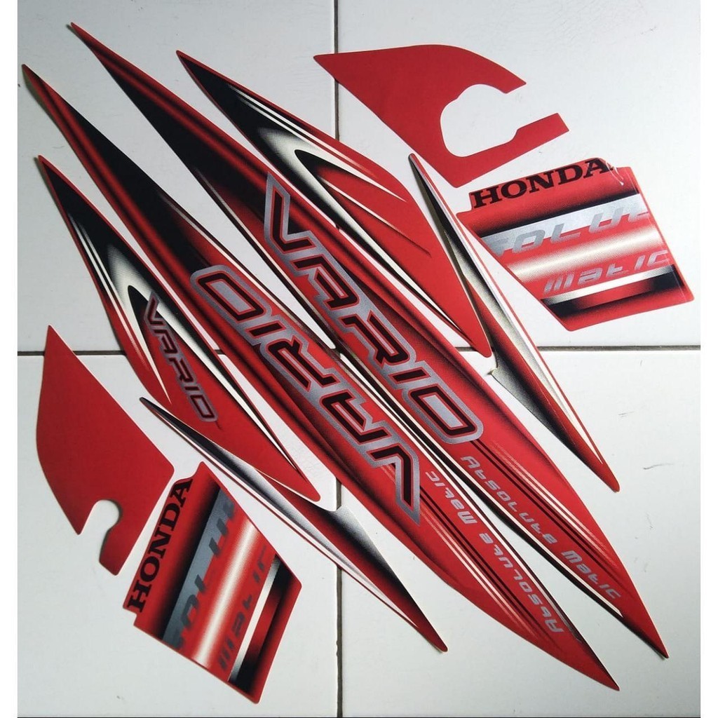 stiker striping ori honda vario 110 karbu 2008