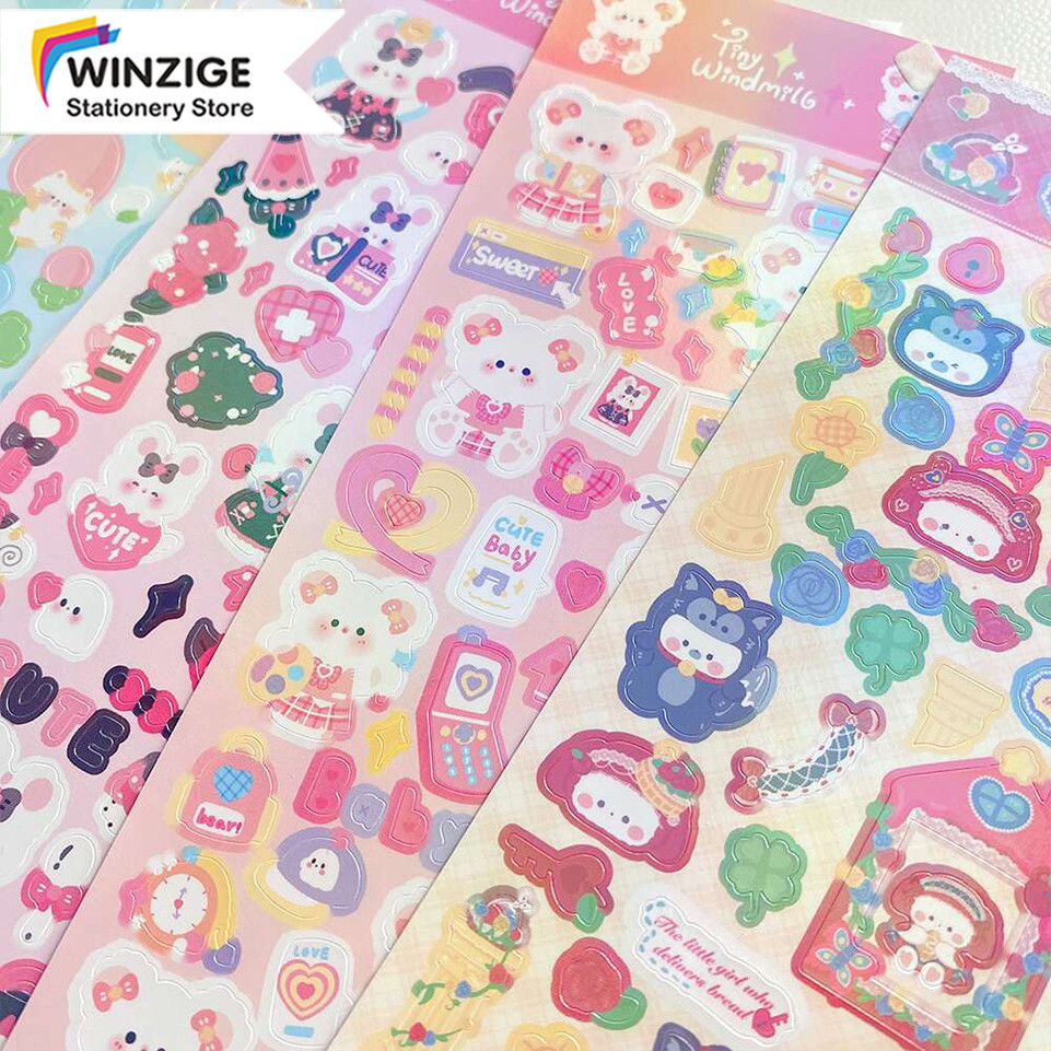 

Winzige Stiker Lucu Korea Photocard Toploader Decor Sticker Aesthetic Journal Planner Decor