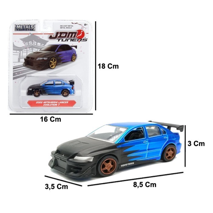 Jada - JDM tuners 2002 Mitsubishi Lancer Evolution 7 Skala 1:64