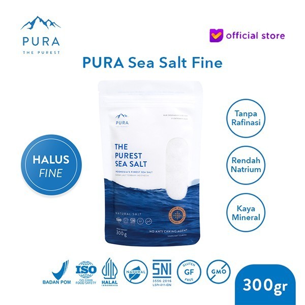 

PURA PUREST SEA SALT FINE HALUS GARAM LAUT ORGANIK NATURAL