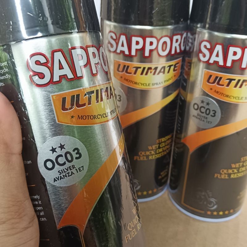 pilok pilox cat semprot sapporo ultimate silver avanza 1E7 OC03 silver avanza 1E7 400ML pilok avanza