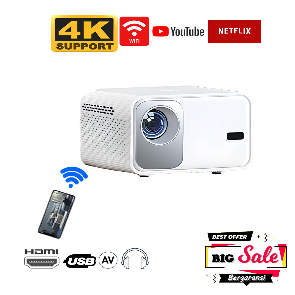 Proyektor Android / Proyektor Mini wifi / Smart projector / Projector Original / Projector Android /