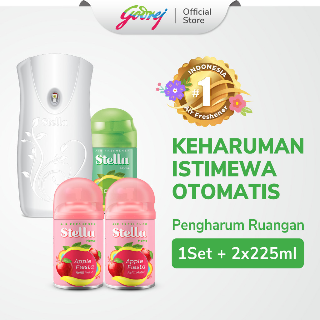 Stella Matic Box Set + Matic Refill Apple Fiesta 225ml x2