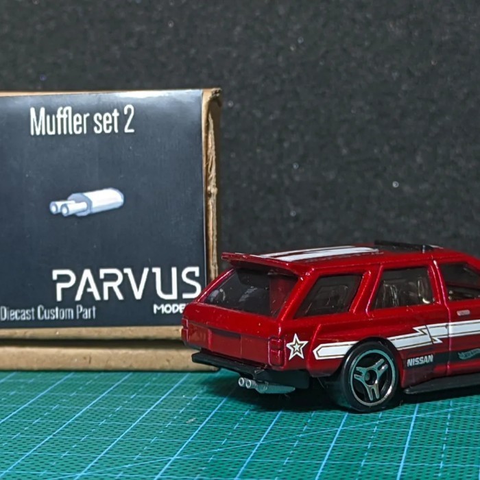 Parvus Models 1 64 Muffler Set 2 Knalpot Custom Hot Wheels Tomica CH27