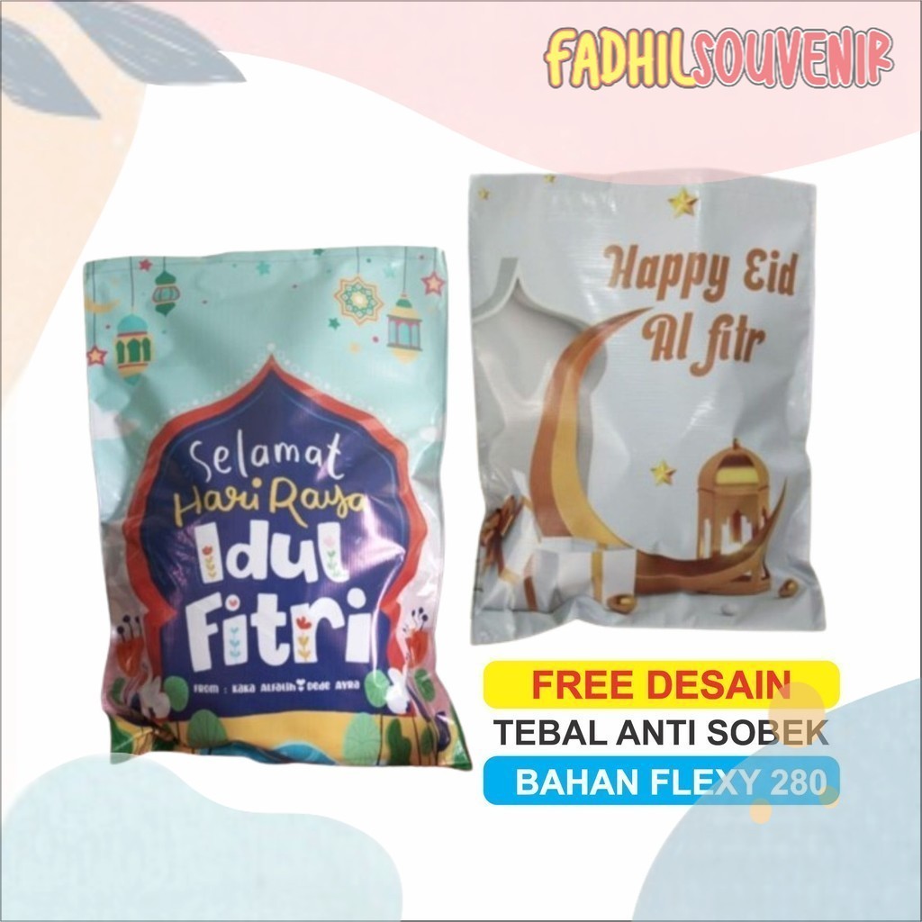 

GIANT POUCH SNACK LEBARAN JUMBO PEREKAT DOUBLE SIDE - FADHIL PRINT