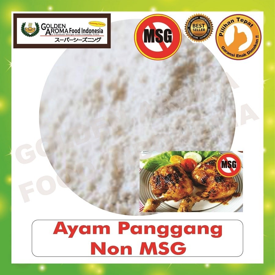 

Bumbu Tabur Rasa Ayam Panggang Non MSG 1 kg Jual Bubuk Tabur Grilled Chicken No MSG Powder GAFI