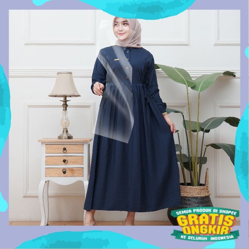 sherila gamis polo linen premium import/Jokowidodo