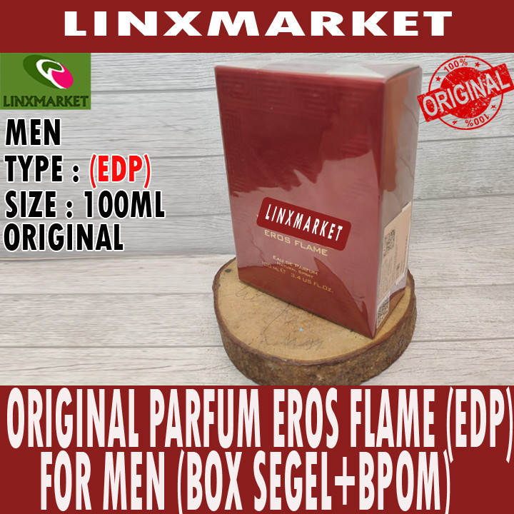 ORIGINAL VERSACE EROS FLAME FOR MEN (EDP) 100ML (BOX SEGEL+BPOM)