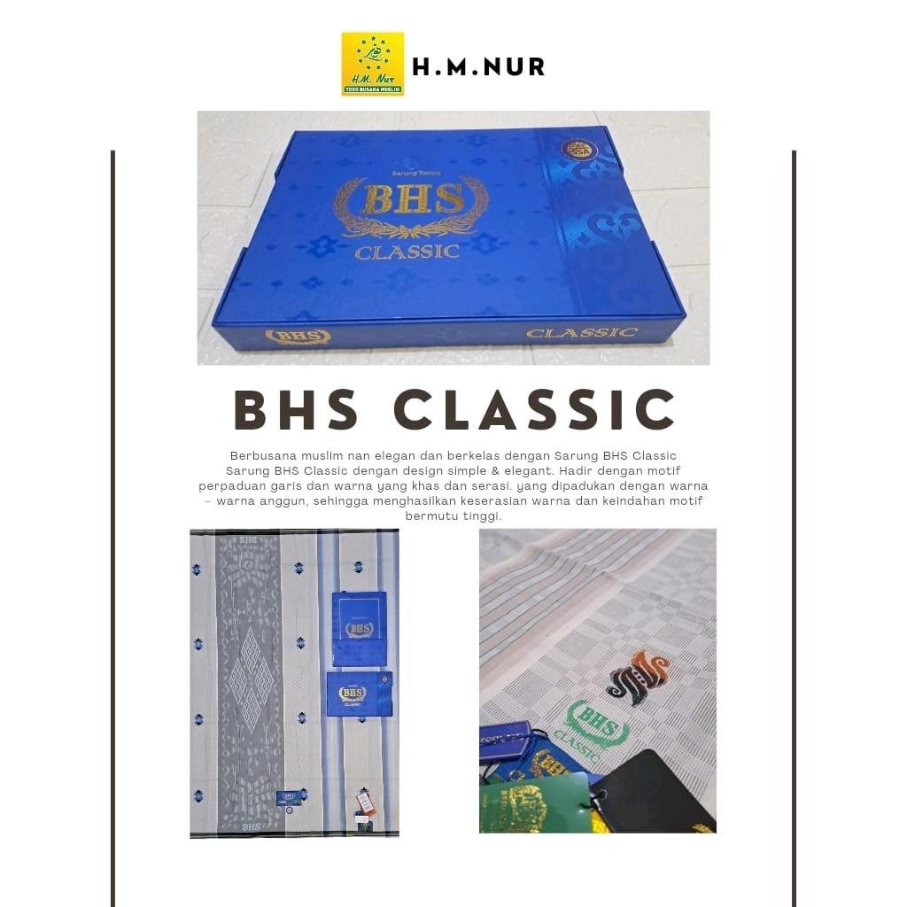Sarung BHS Classic GOLD Songket ORI - FULL TAG FREE GOODIE BAG EKSLUSIF BHS  Kain Pria Muslim Dewasa
