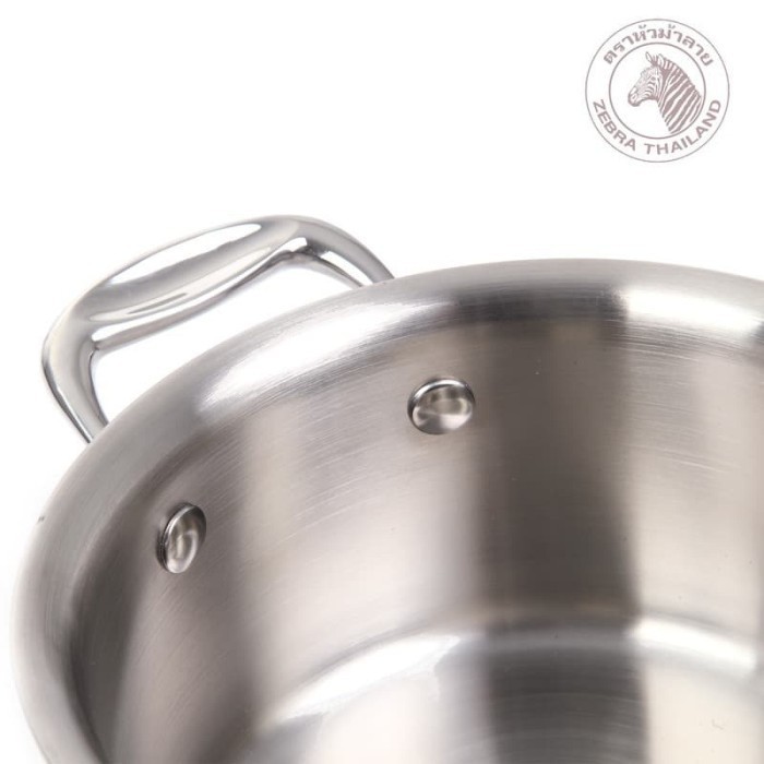 Zebra Sauce Pot 20 Cm Estio 5 Ply 160412 / Panci Stainless