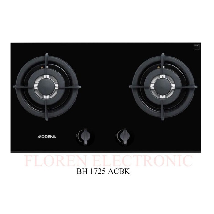 Modena Kompor Tanam BH 1725 ACBK 1725ACBK BH1725ACBK 70cm 2 tungku