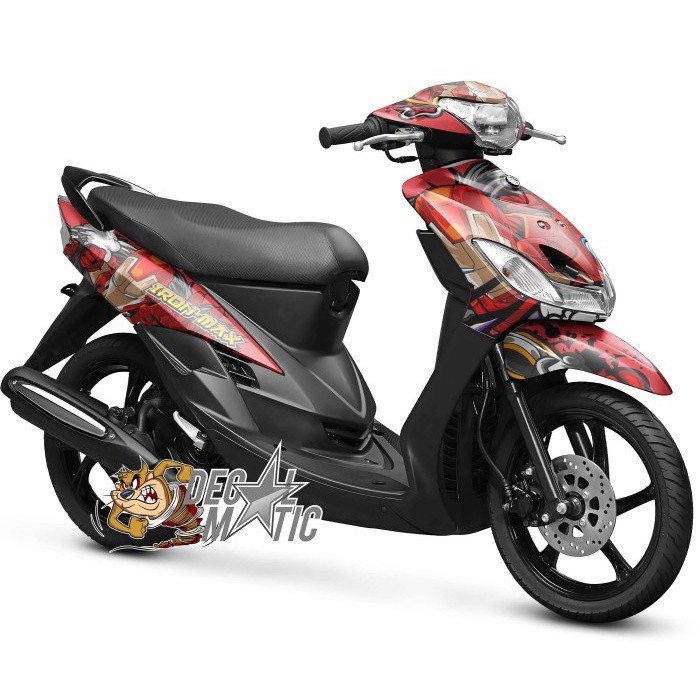 Decal Mio Smile Full Body Stiker Full Body Motor  yamaha Mio Sporty Smile - Ironman