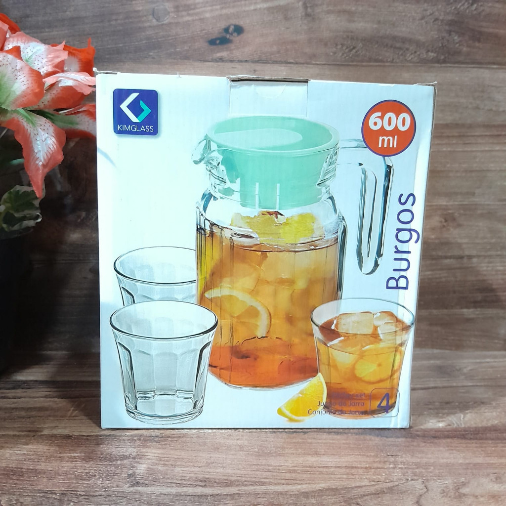 KIMGLASS Pitcher Set 4 in 1 BURGOS