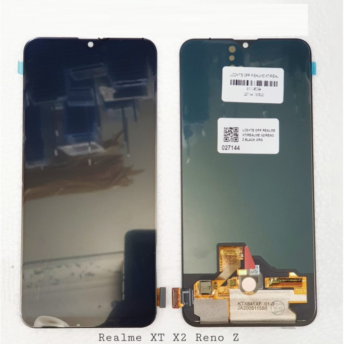 LCD REALME XT / OPPO K5 / RENO Z FULLSET + TOUCHSCREEN BLACK OLED ORI FINGER ( SUPORT FINGER/ BISA S