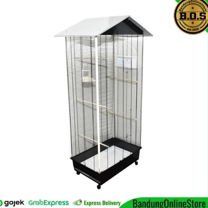 Ferplast Kandang Burung Aviary Nota Sangkar Burung Besar Umbaran Besi