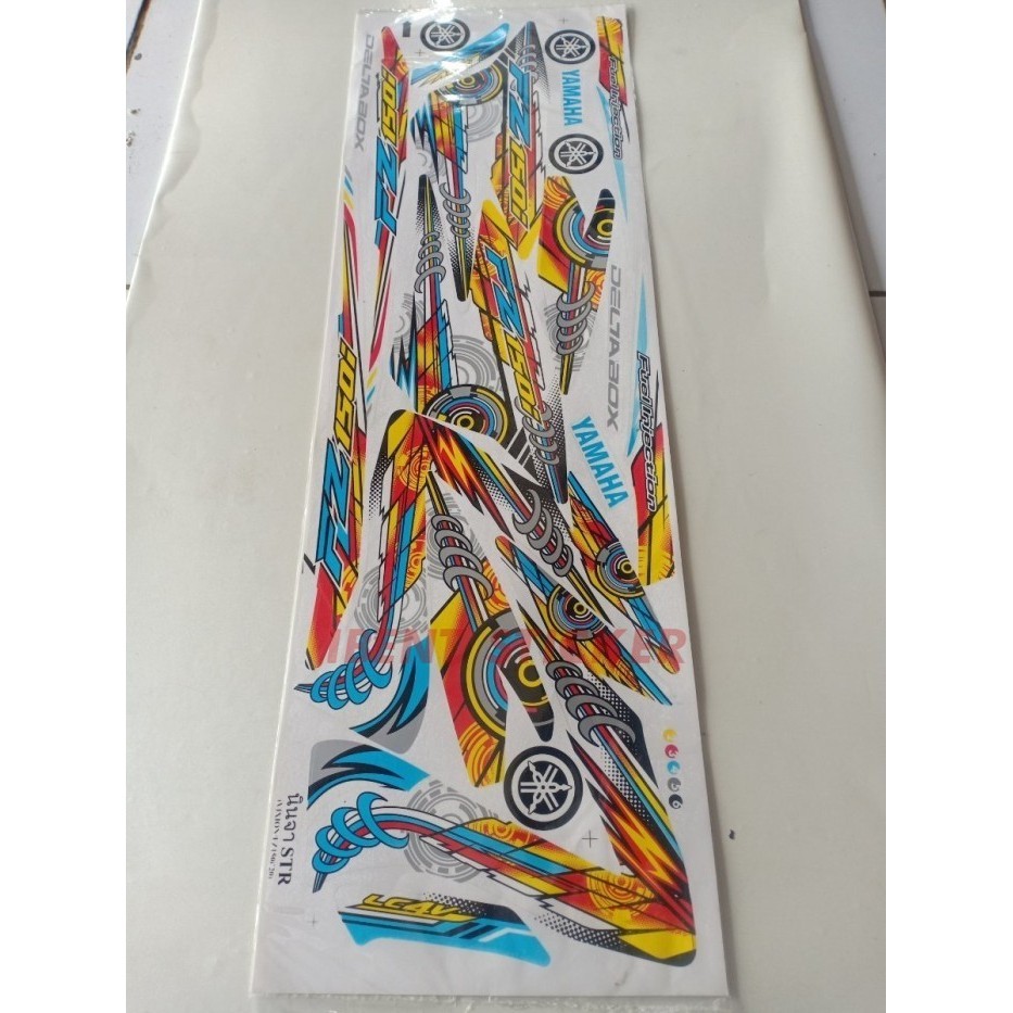 STIKER STIKER STRIPING VIXION OLD LAMA TRANSPARAN FZ 150i OREN KUNING POLET