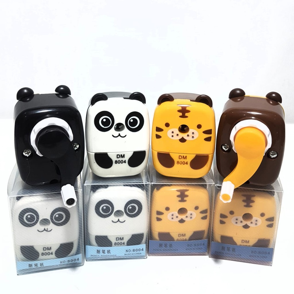 

Harga Grosir ( 1 Lusin / 12pcs ) Serutan / Rautan Pensil Panda Duduk Meja Happy Campus