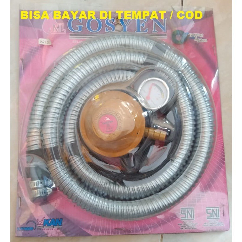 Paket Selang Regulator Gosyen / Regulator & Penghemat Gas / Regulator LPG