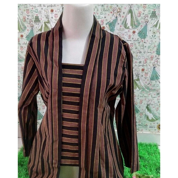 LURIK JAWA kebaya lurik / kebaya lurik kutubaru / kebaya lurik wanita / kebaya lurik dewasa