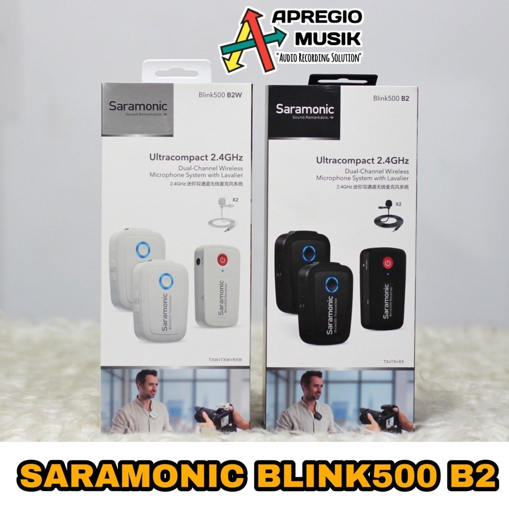 Saramonic Blink 500 TX TX RX B2 Microphone Wireless Dual Clip