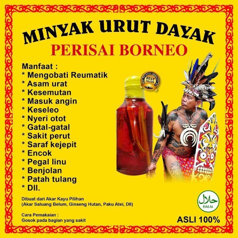 

Minyak urut dayak panas poll asli 100%