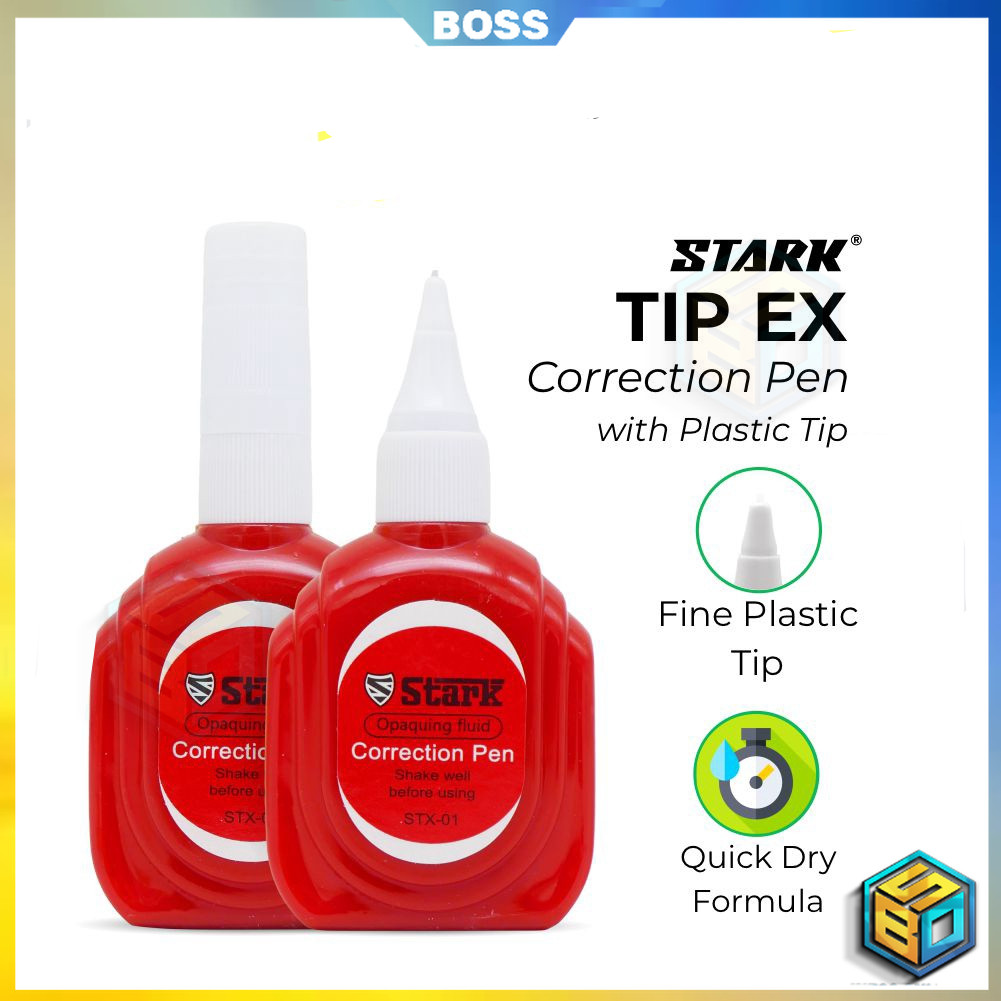 

BOSS MURAH COD STARK Correction Pen / Tipe X / Tipe Ex / Tip Ex Merah Cair