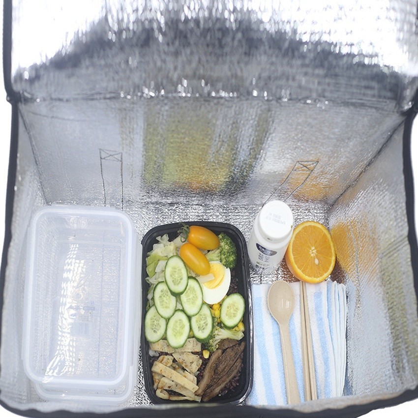 Alela Cooler Bag Thermal Lunch Cake Delivery Bag Waterproof Tas Pendingin Makanan Kue Aluminium Foil