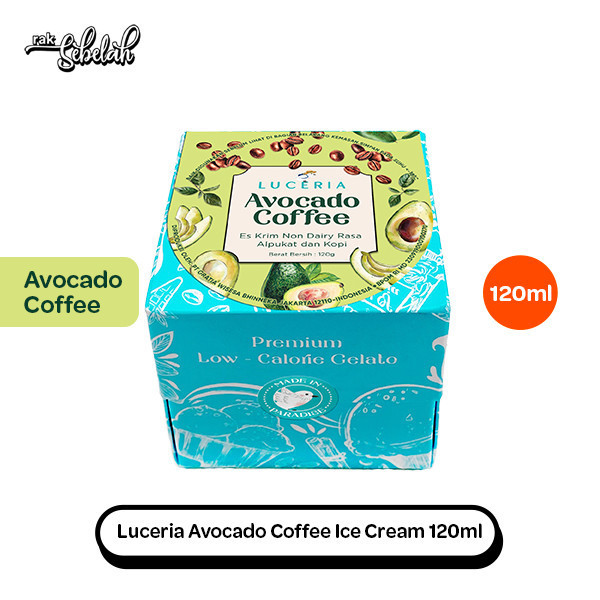 

Luceria Avocado Coffee Ice Cream Gelato Pack 120ml - Es Krim Alpukat