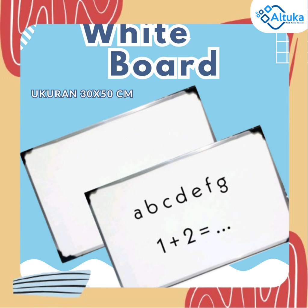 

Papan Tulis Whiteboard / White Board Papan Tulis Gantung Ukuran 30 x 50 cm