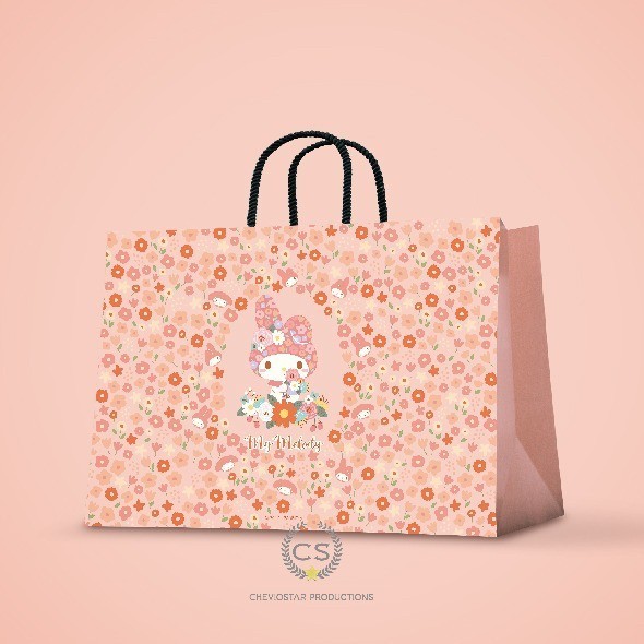 

Andriant Paperbag My melody Sanrio Tas kado Tas kertas Goodie bag Hampers Ultah - 1, M