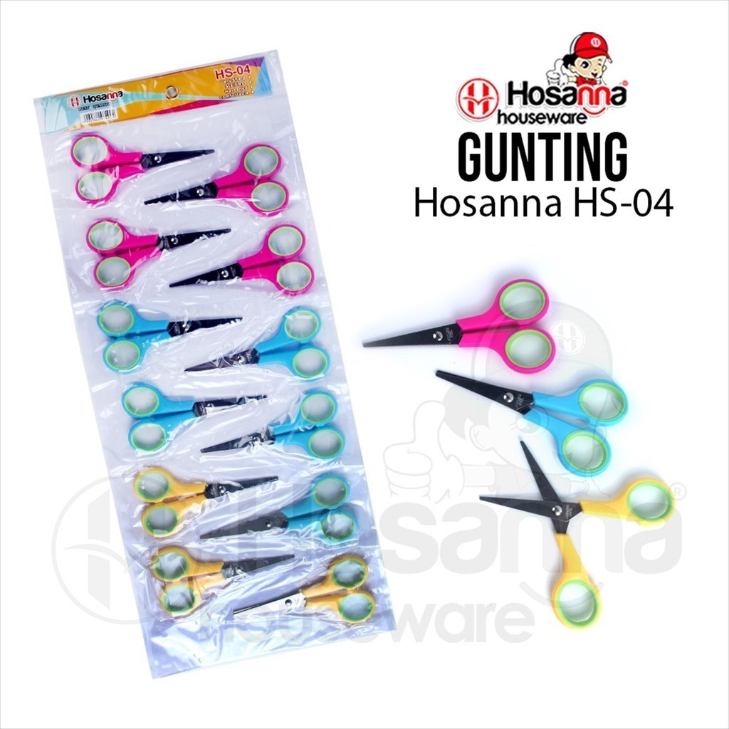 

12 pcs Gunting Hosanna / Gunting Stainless Serbaguna