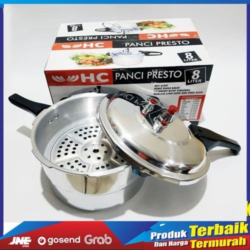 Panci Presto 8 Liter HC / Panci Presto 8 Liter + Steamer HC / Panci Presto 8 Liter Anti Lengket Prom