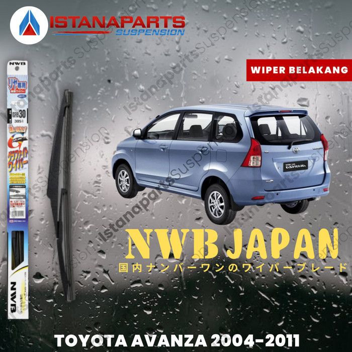 Wiper Belakang Merk NWB Japan Toyota Avanza 2004-2011 Original