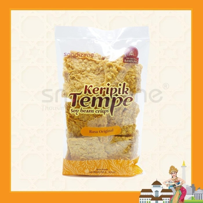 

New Keripik tempe tepung crispy gurih/Keripik Tempe Snackzone - Pedas