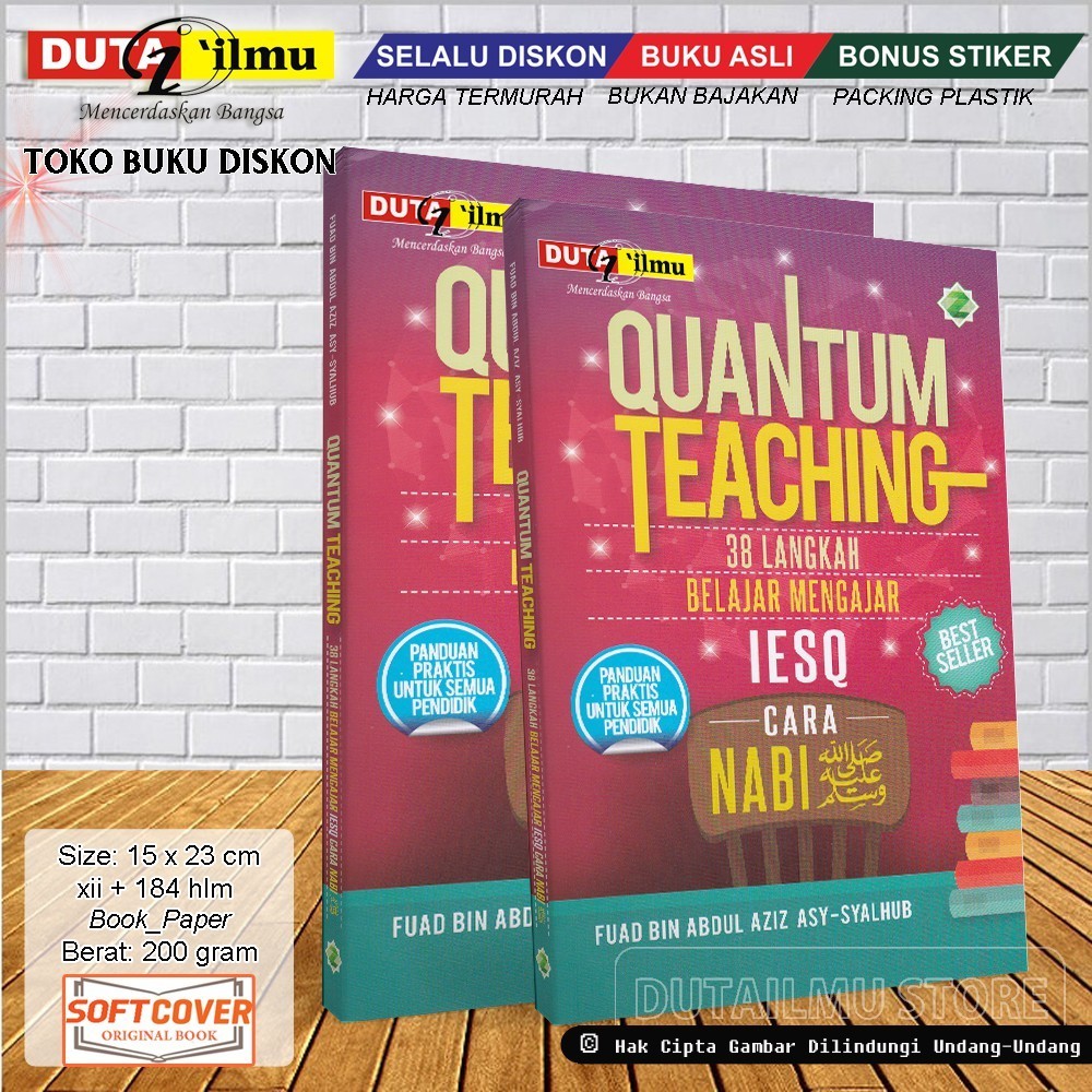Buku QUANTUM TEACHING 38 Langkah Belajar Mengajar Cara NABI -Cendekia999