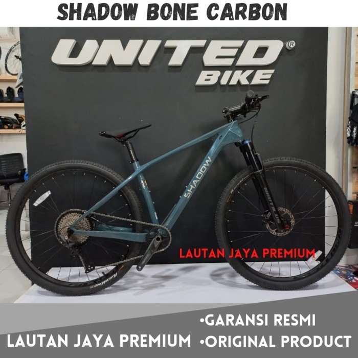 promo ramadhan Sepeda Gunung MTB 29 Shadow Bone Carbon Glossy Grey - Abu-abu, S (15)