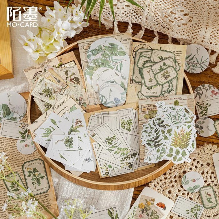 

Sticker Tanaman Vintage MORINO SERIES Plant Note Stiker Journal DIY