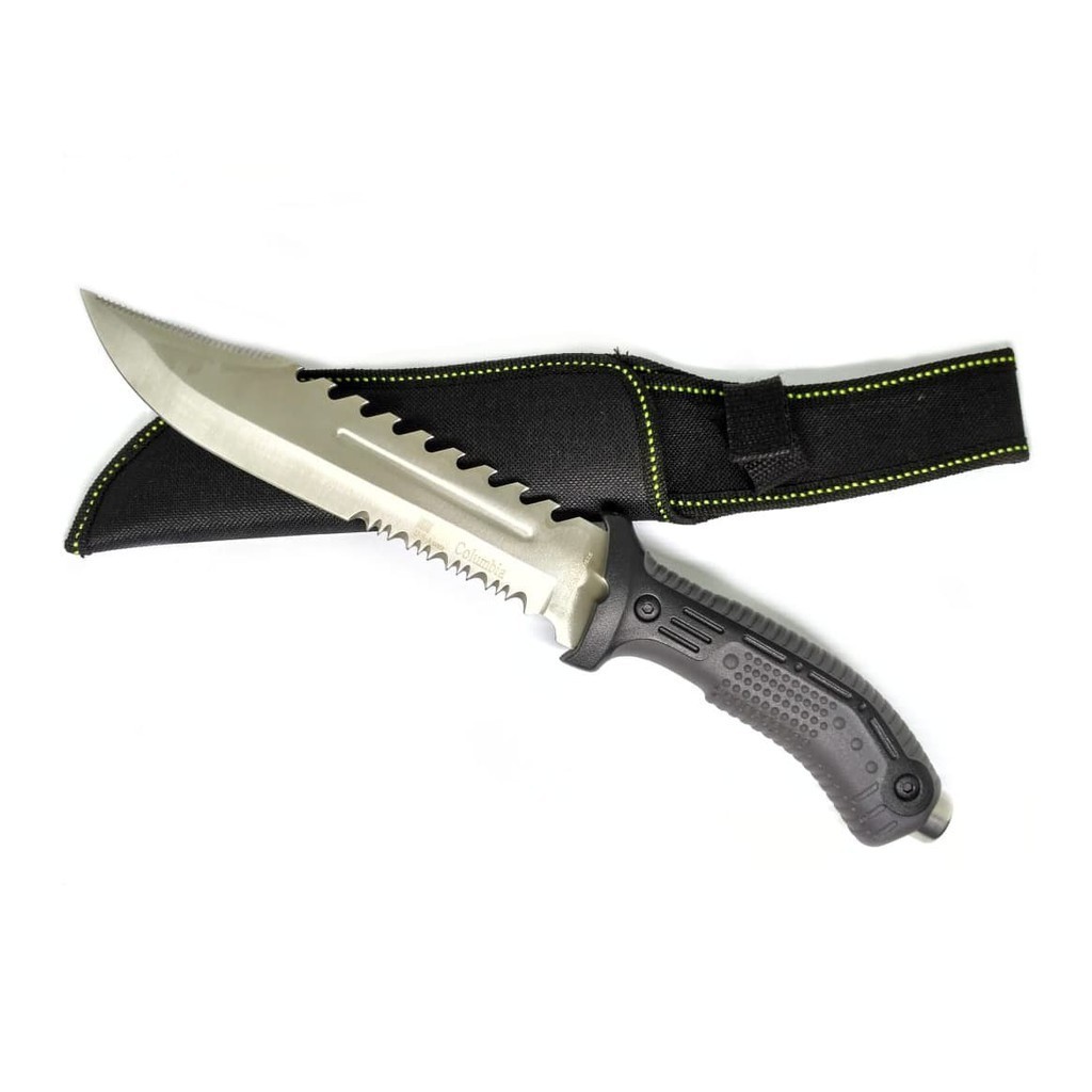 Super Murah PISAU COLUMBIA 2203 P1024 SILVER PISAU SANGKUR SURVIVAL OUTDOOR