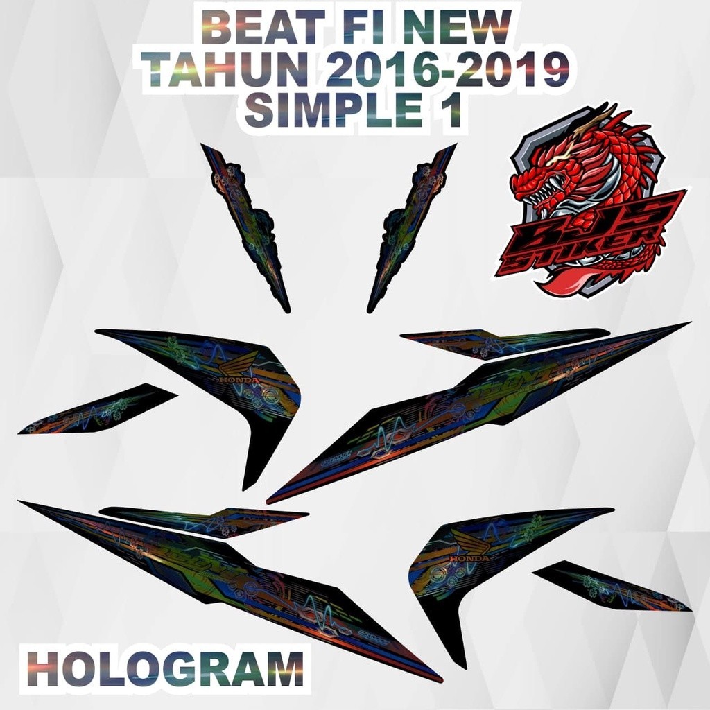 striping beat fi new - striping sticker stiker polet lis HOLOGRAM beat fi new esp beat fi new street