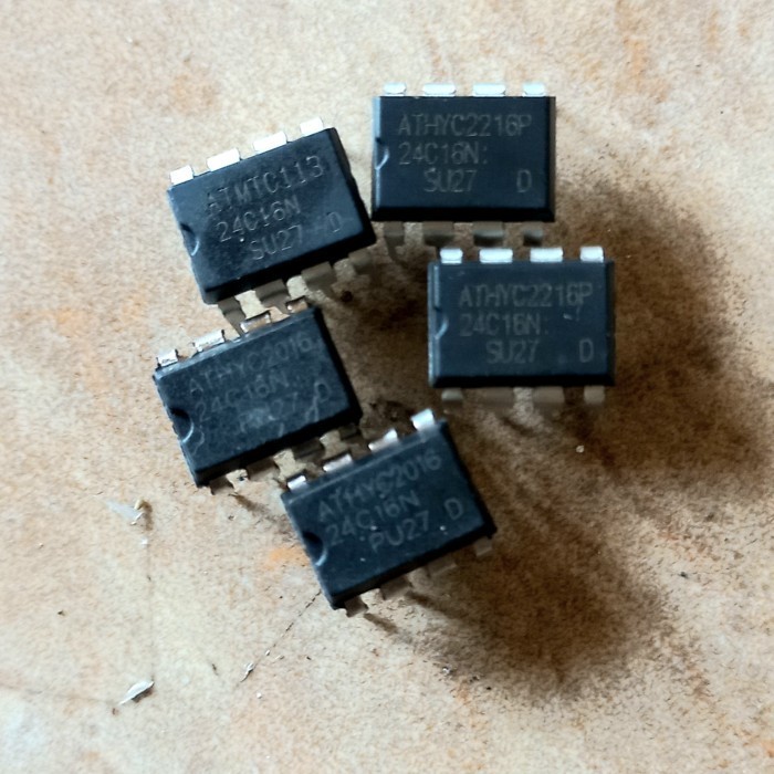 IC EPROM EEPROM MEMORY 24C16 ATMEL 24 C 16 MEMORI  flash
