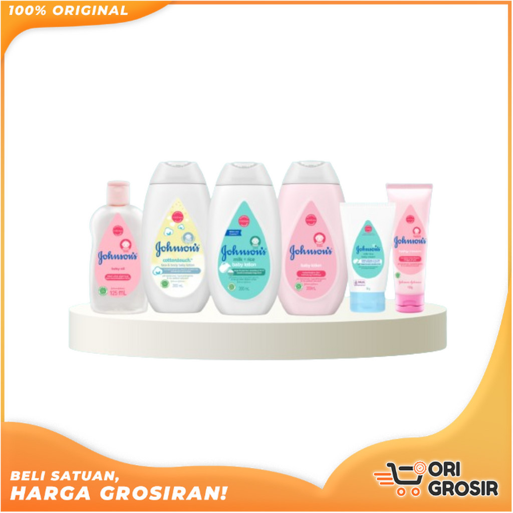 ORI Grosir JOHNSON Baby Oil / Baby Cream | Johnson's Baby Cream | Johnson's Baby Oil