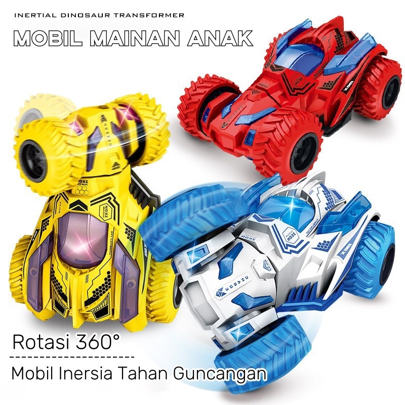 Mainan Mobil Tarik Kembali Mobil Truk Monster Kendaraan / Batrai Ban Karet Tahan Banting/Mobil Maina
