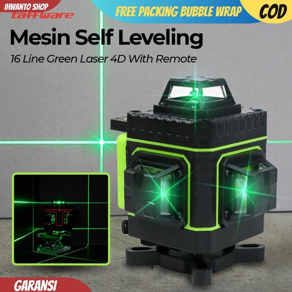 Mesin Self Leveling 16 Line Laser 4D Remote