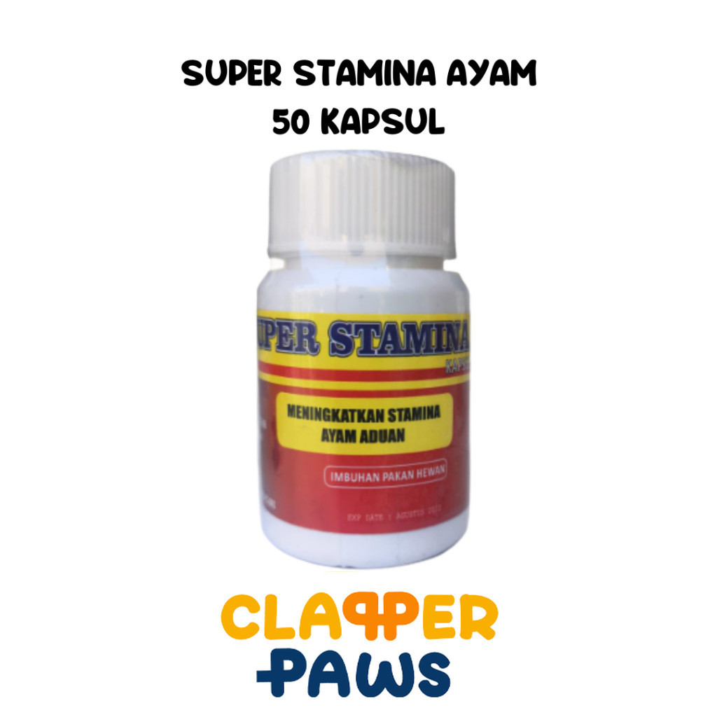 Super Stamina Ayam 50 Kapsul Stamina Pembentuk Otot Ayam Aduan