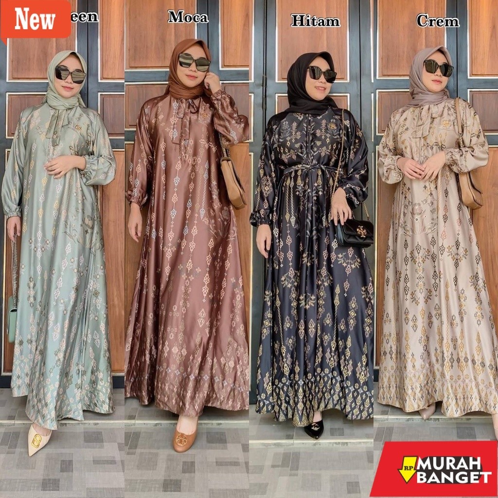 BAJU TIMUR TENGAH WANITA UNTUK LEBARAN- .Diorta Gamis Wanita Terbaru Best Seller Bahan Maxmara Silk 