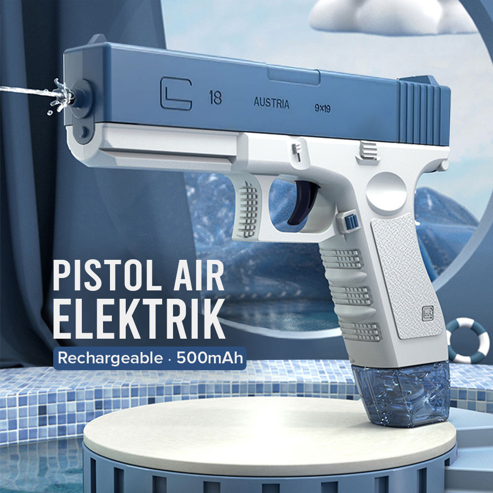 RCH Pistol Air Mainan Elektrik Water Gun Rechargeable 500mAh