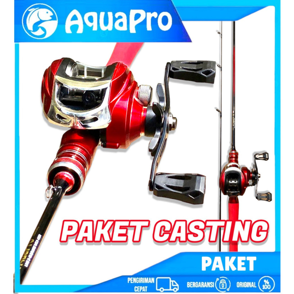 1 Set Paket Joran Pancing Casting Fishing Rods Carbon Tip 2 Section Ultralight Rod Fishing Casting Lure Tackle Bisa Buat Casting Ikan Tomang Gabus
