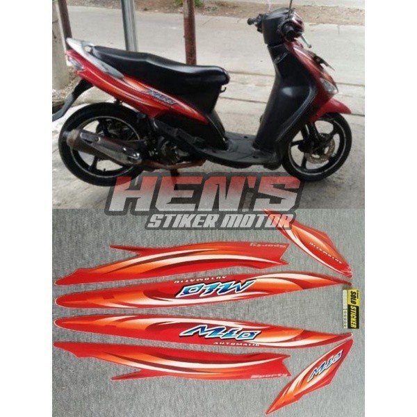 STRIPING LIS STANDAR MIO SPORTY 2007 merah